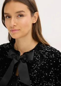 Veste courte à sequins