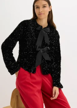 Veste courte à sequins