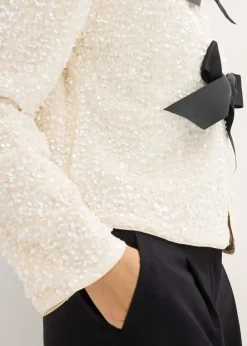 Veste courte à sequins