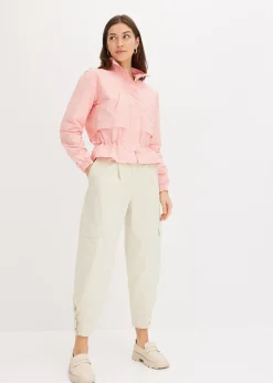 Veste courte à taille resserrable