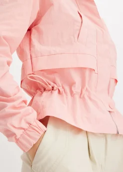 Veste courte à taille resserrable