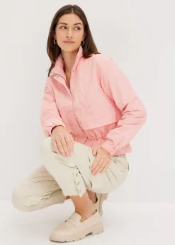 Veste courte à taille resserrable