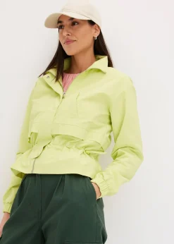 Veste courte à taille resserrable