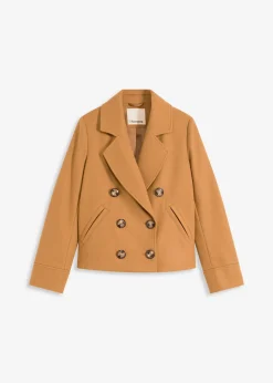 Veste courte aspect laine