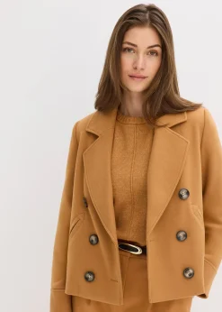 Veste courte aspect laine