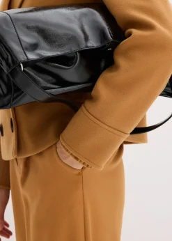 Veste courte aspect laine