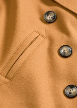 Veste courte aspect laine