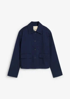 Veste courte de mi-saison en coton extensible