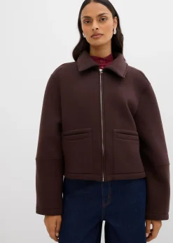 Veste courte en matière néoprène