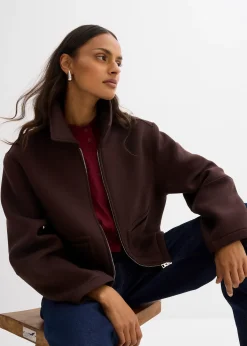 Veste courte en matière néoprène