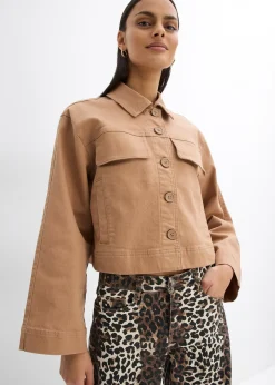 Veste courte en twill