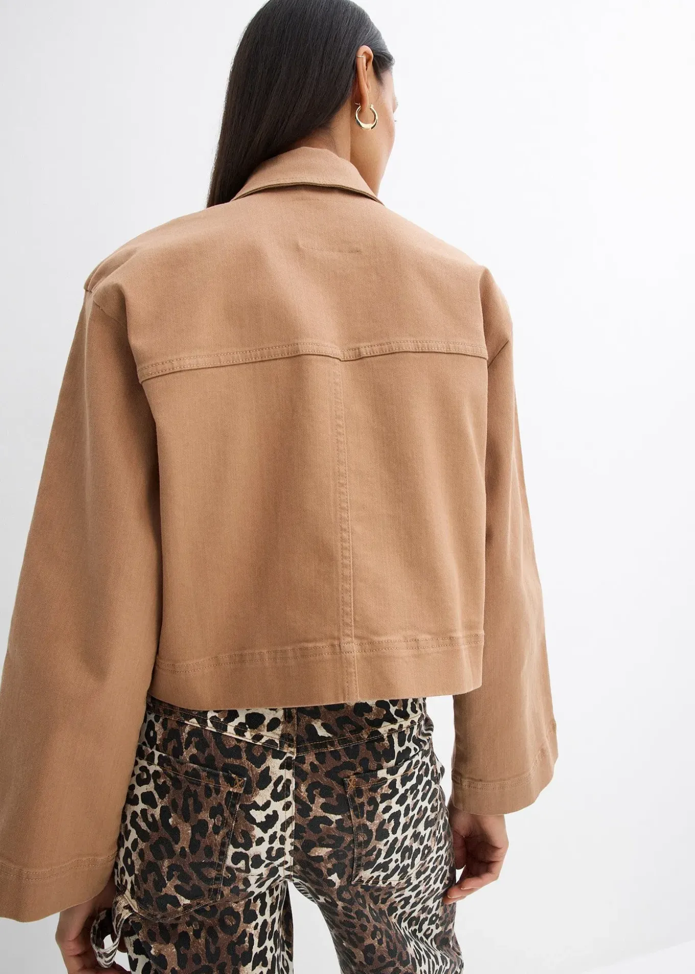 Veste courte en twill