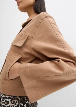 Veste courte en twill