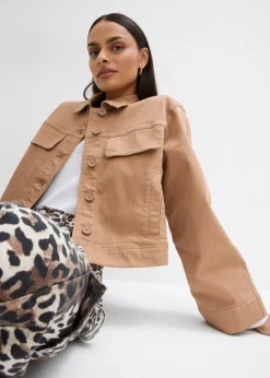 Veste courte en twill