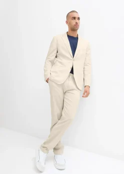 Veste de costume regular en lin mélangé