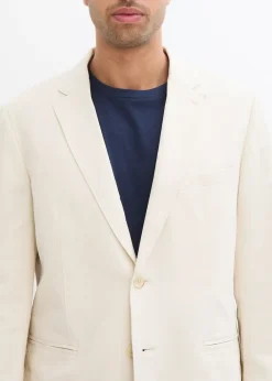 Veste de costume regular en lin mélangé