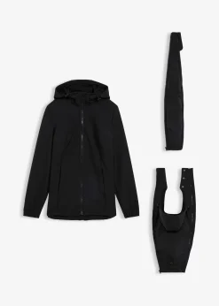 Veste de grossesse en softshell avec fonction portage devant et derrière