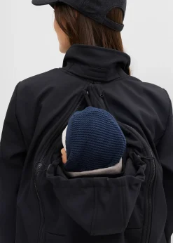 Veste de grossesse en softshell avec fonction portage devant et derrière