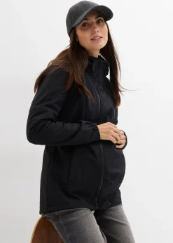 Veste de grossesse en softshell avec fonction portage devant et derrière