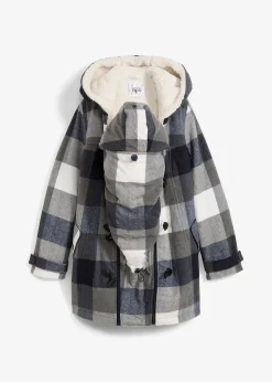 Veste de grossesse et de portage en laine avec doublure peluche