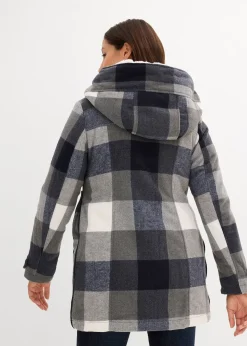 Veste de grossesse et de portage en laine avec doublure peluche