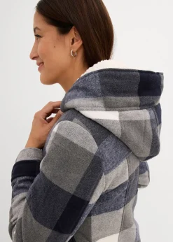 Veste de grossesse et de portage en laine avec doublure peluche