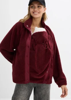 Veste de grossesse et de portage en polaire peluche