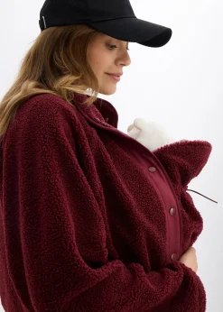 Veste de grossesse et de portage en polaire peluche