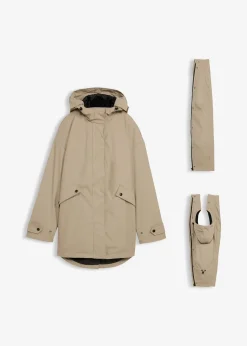 Veste de grossesse et de portage déperlante avec veste polaire amovible