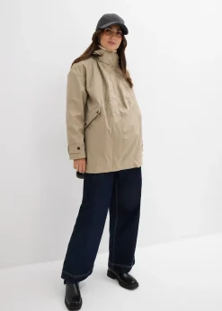 Veste de grossesse et de portage déperlante avec veste polaire amovible