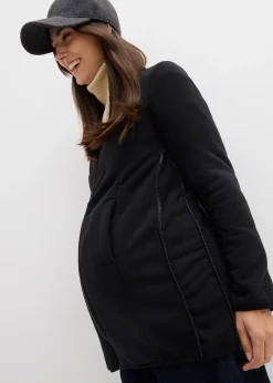 Veste de grossesse et de portage déperlante avec veste polaire amovible