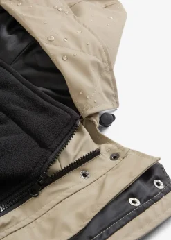 Veste de grossesse et de portage déperlante avec veste polaire amovible