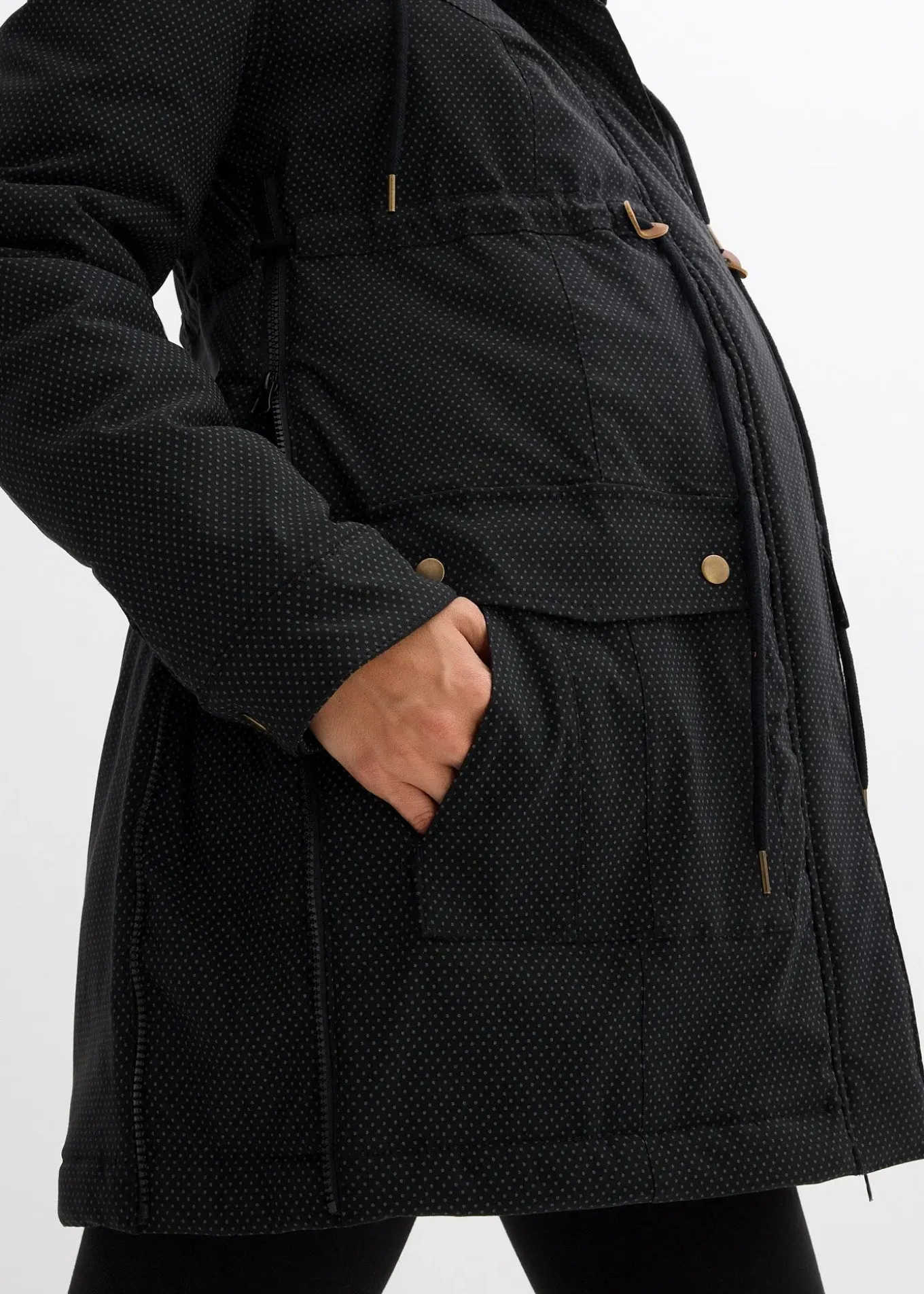 Veste de grossesse et de portage 3en1 avec doublure peluche