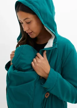 Veste de grossesse et de portage 3en1 avec doublure peluche