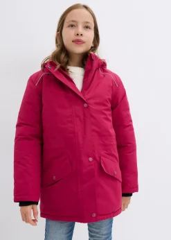 Veste de ski imperméable à capuche amovible et réflecteurs