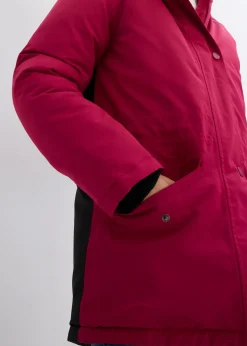 Veste de ski imperméable à capuche amovible et réflecteurs