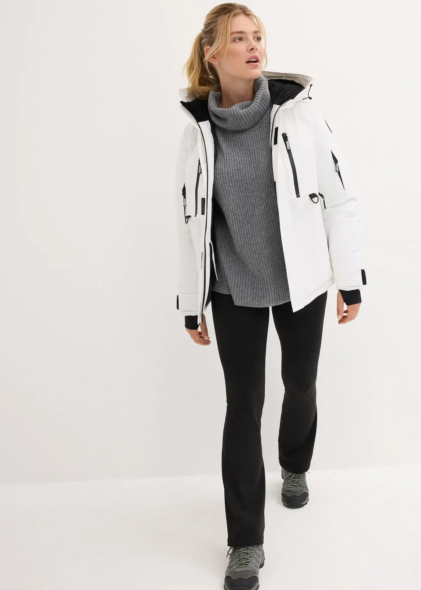 Veste de ski imperméable avec pare-neige