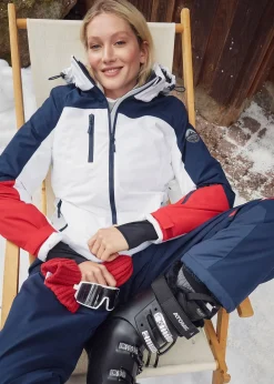 Veste de ski imperméable avec fentes d’aération