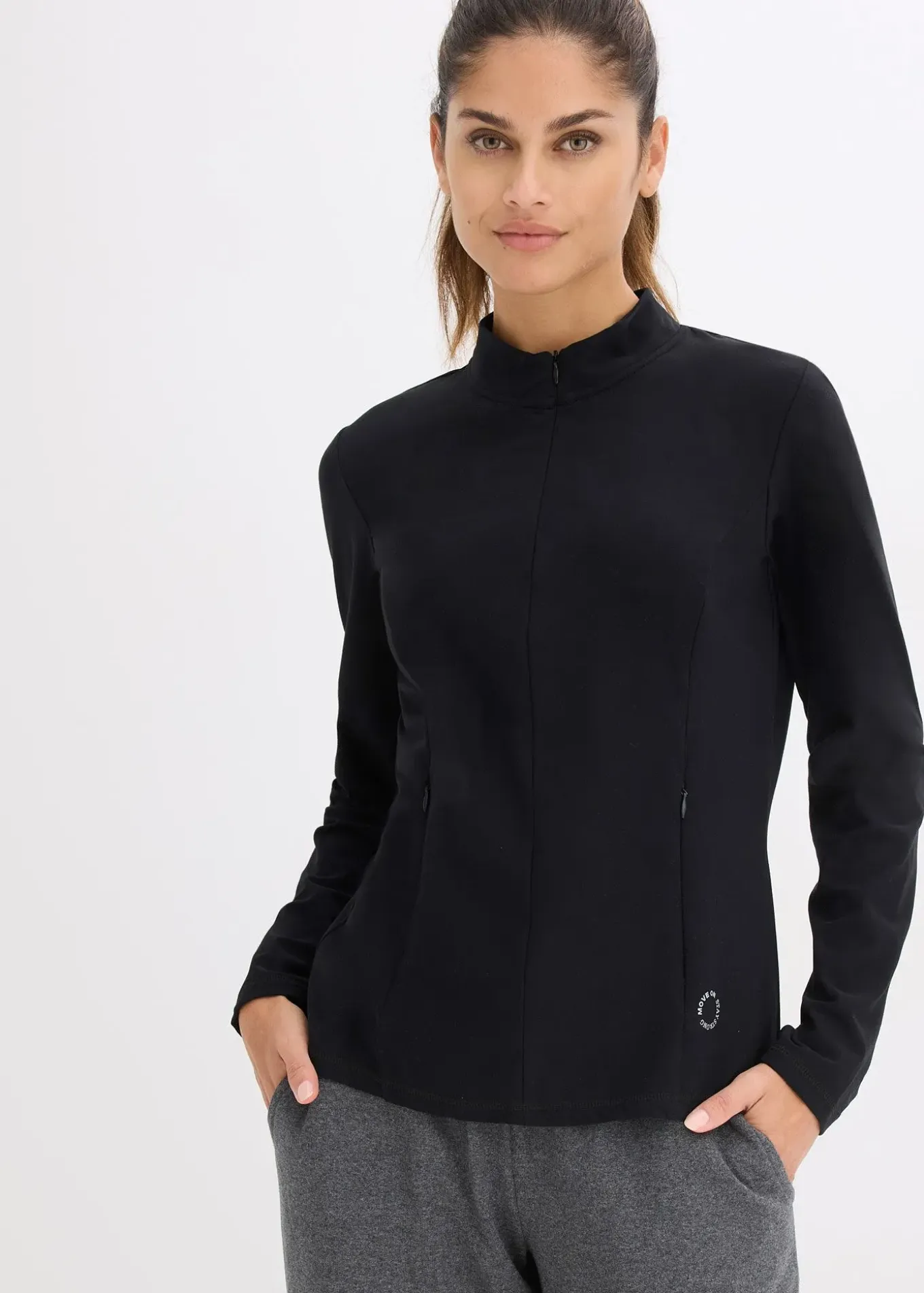 Veste de sport chaude à séchage rapide, demi-zip