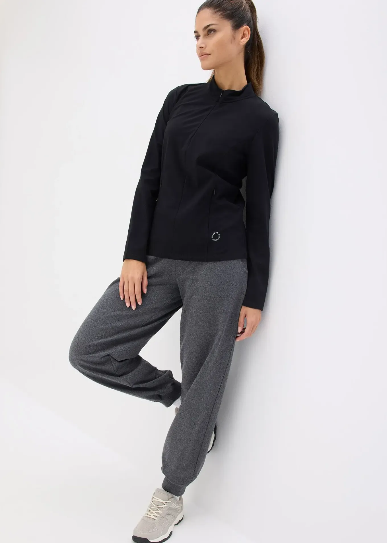 Veste de sport chaude à séchage rapide, demi-zip