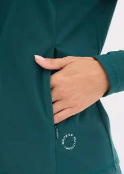 Veste de sport chaude à séchage rapide, demi-zip