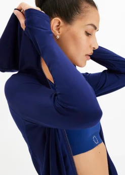 Veste de sport chaude avec mitaine, séchage rapide