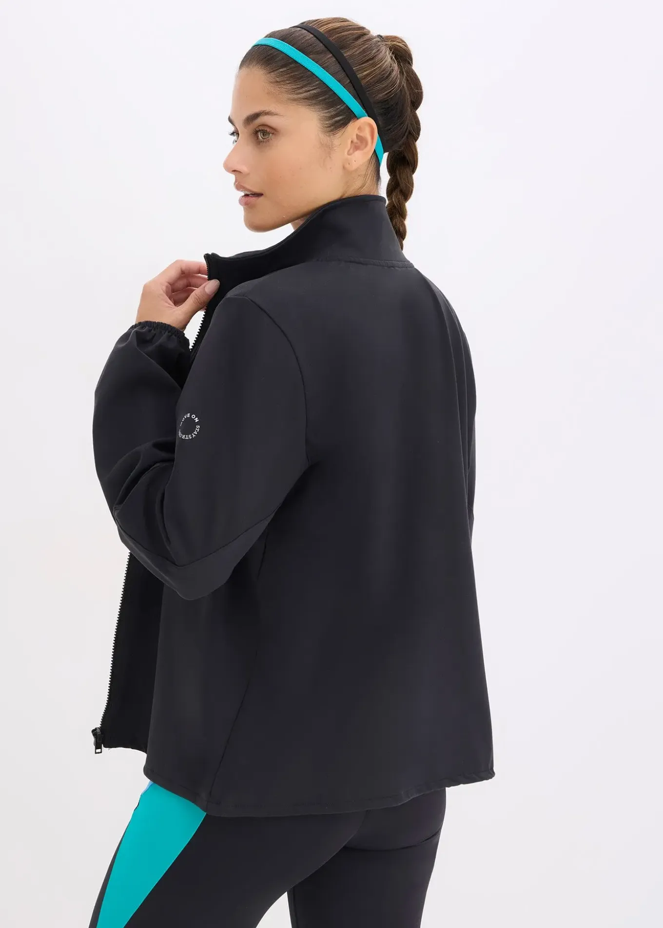 Veste de sport oversize, toucher coton