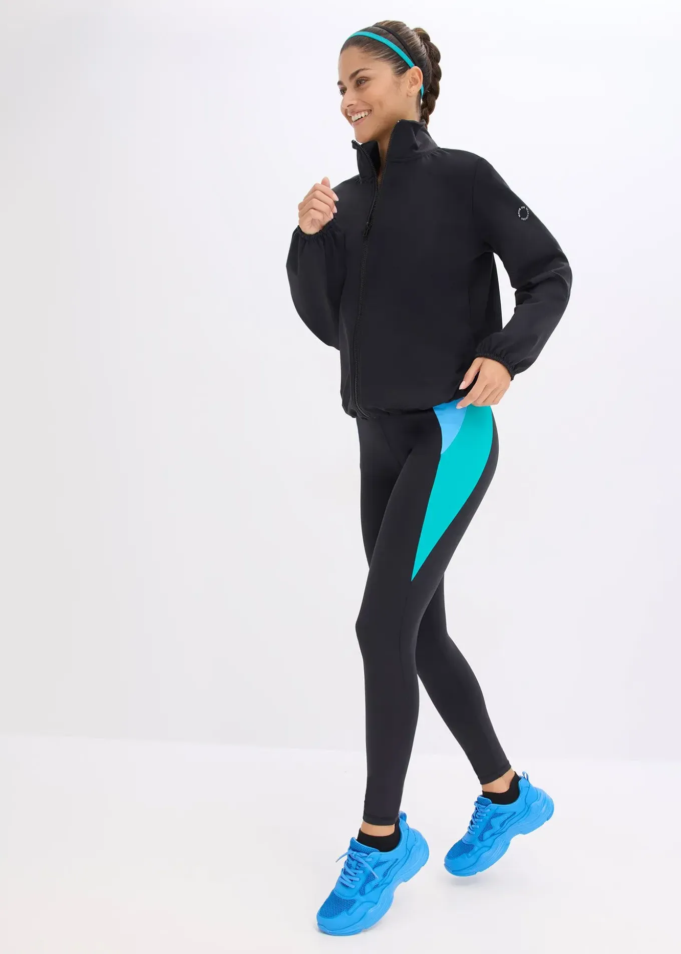 Veste de sport oversize, toucher coton