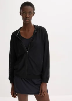 Veste de sport transparente en mesh, oversize