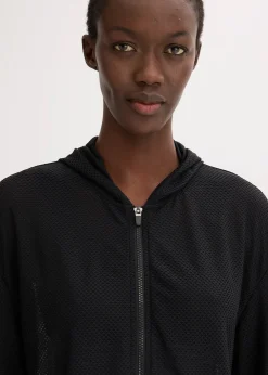 Veste de sport transparente en mesh, oversize