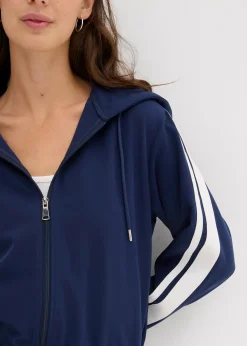 Veste de survêtement à rayures sportives