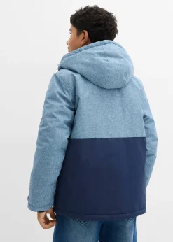 Veste d’hiver rembourrée à capuche, style color block