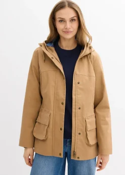 Veste déperlante avec doublure à carreaux