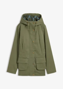 Veste déperlante avec doublure à carreaux